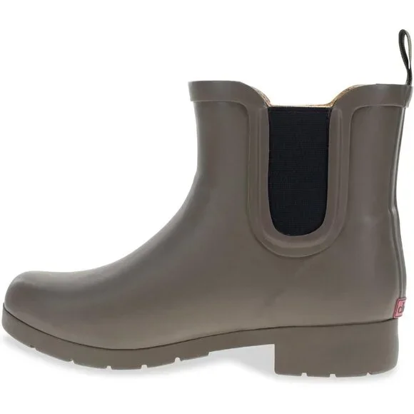 Women’s Olive Waterproof Chelsea Booties Plush Lined Slip-On Ankle Boots - Picture 13 of 13